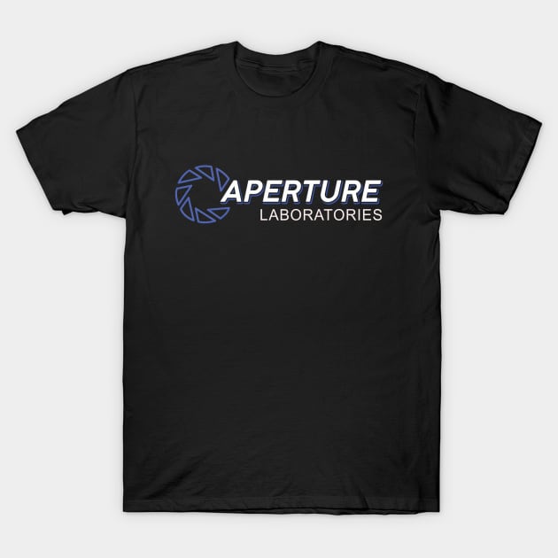 Cool Video Game Design Aperture T-Shirt by 4thSeason